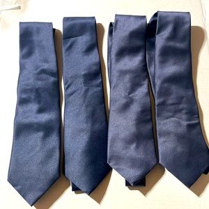 Navy Blue Silk Ties